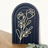Boho Floral Arch Navy boho office decor